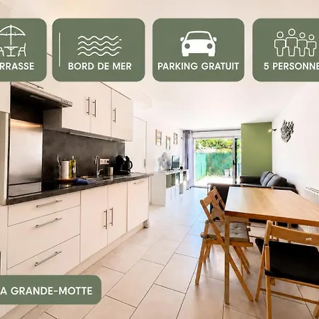 Daire Ideal 5 Pers Terrasse, Parking, La Grande Motte